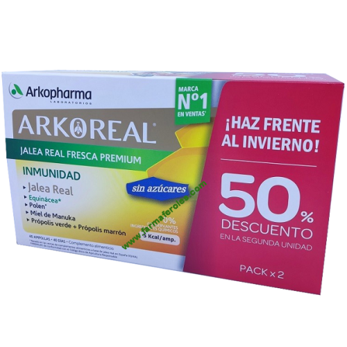 Arko Real Jalea Real Inmunidad Sin Azúcares Duplo 2×20 Ampollas