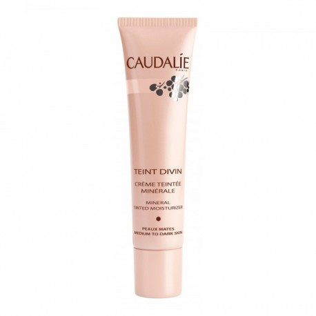 Caudalie Teint Divin Crema Color Mineral Pieles Oscuras 30ml