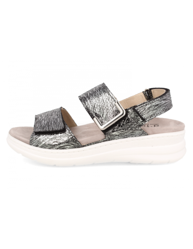 D'torres adeje sandal negro plata 40