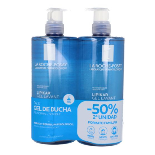 La Roche - Posay Lipikar Gel Calmante y Protectora Piel Seca pack 2 x750ml 50% 2ª Unidad