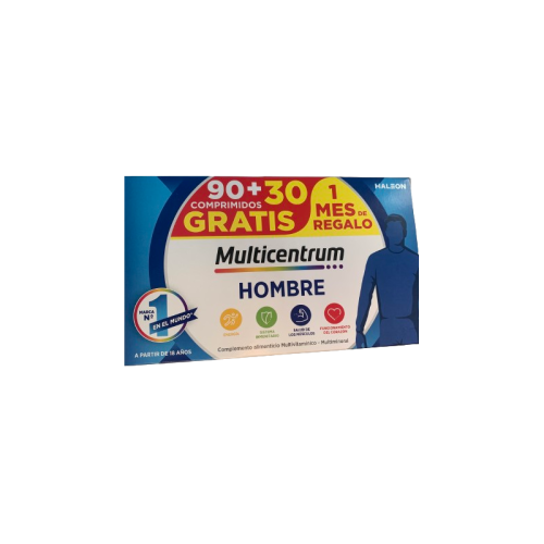 Multicentrum Hombre Pack 90+30 comprimidos