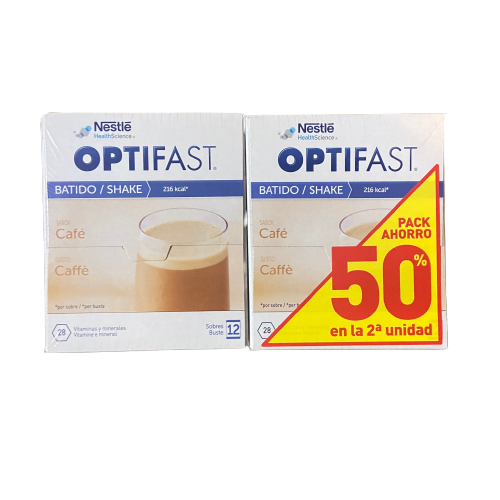 Optifast Batido Cafe 12 Sobres Duplo 