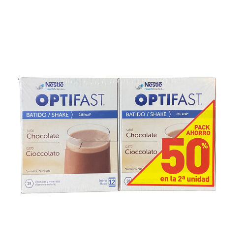 Optifast Sabor Chocolate 12 Sobres Duplo
