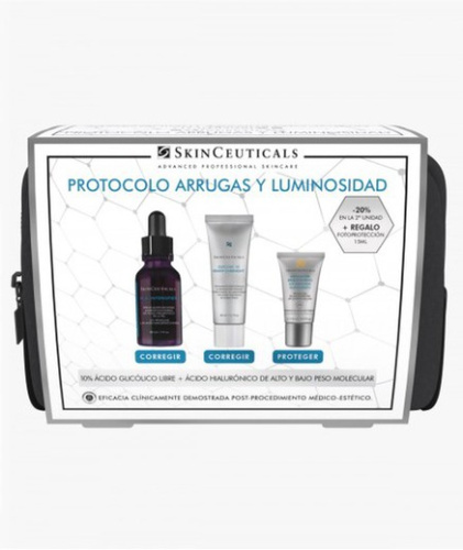 SKINCEUTICALS PROTOCOLO ARRUGAS Y LUMINOSIDAD