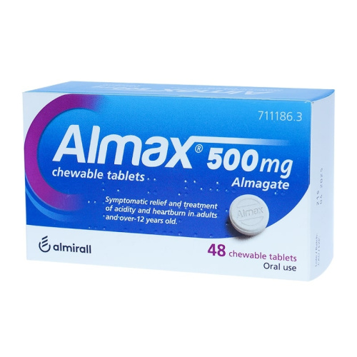 Almax 500 mg 48 comp masticabl