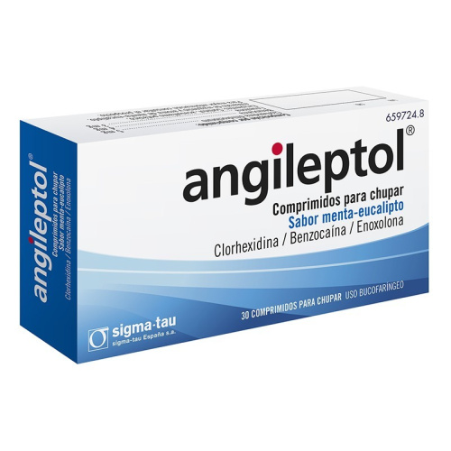 Angileptol 30 comprimidos para chupar menta-eucalipto