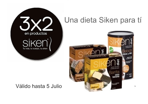 Aprovecha la promoción de 3×2 en Productos Siken Diet