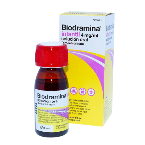 Biodramina infantil 4 mg/ml solucion oral 60 ml