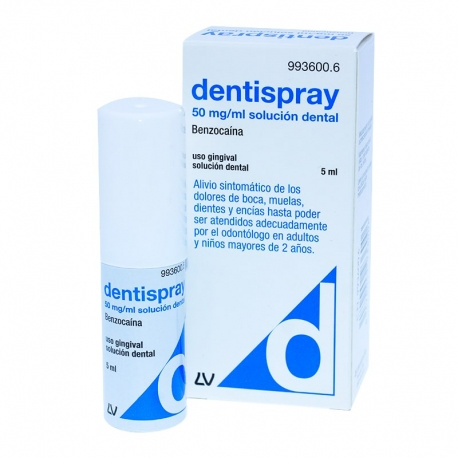 Dentispray 50 mg/ml aerosol bucal solucion 5 ml