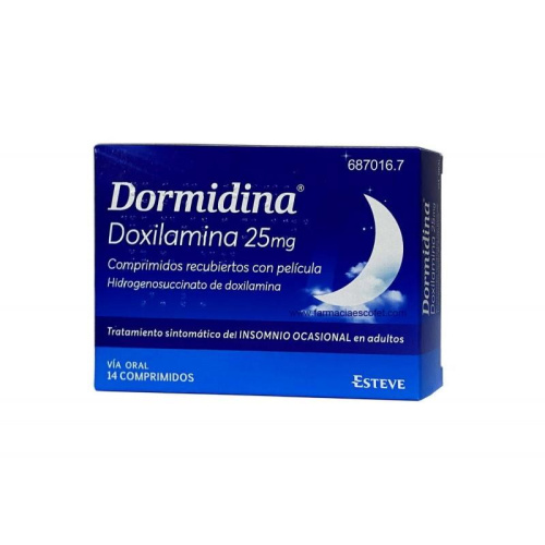 Dormidina 25 mg 14 comprimidos