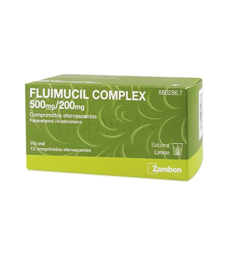 Fluimucil complex 500/200 mg 12 comprimidos efervescentes