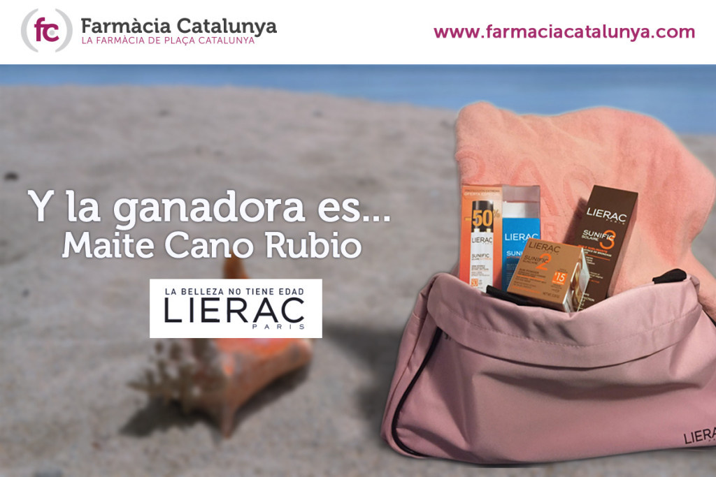 Ganadora del sorteo Lierac: Maite Cano Rubio