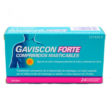 Gaviscon forte 24 comprimidos masticables