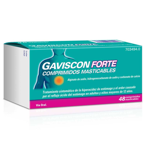 Gaviscon forte 48 comprimidos masticables