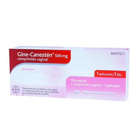 Gine canesten 500 mg 1 comprimido vaginal