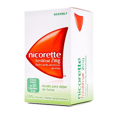 Nicorette freshfruit 2 mg 105 chicles