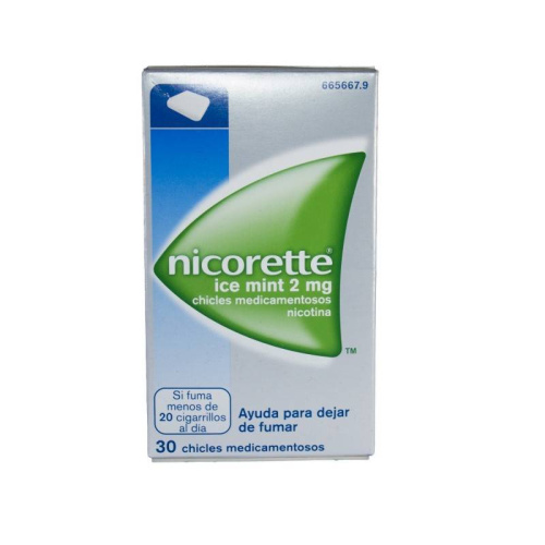 Nicorette ice mint 2 mg 30 chicles