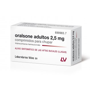 Oralsone adultos 2.5 mg 12 comprimidos para chupar