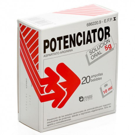 Potenciator 5 g 20 ampollas bebibles 10 ml