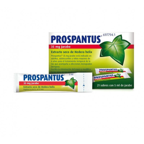 Prospantus 35 mg 21 sobres jarabe 5 ml