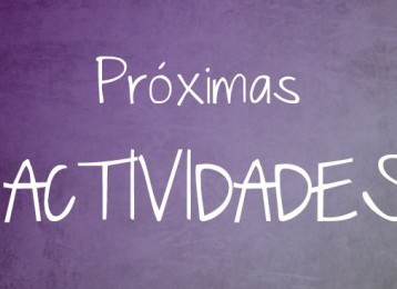 Próximas actividades y promociones