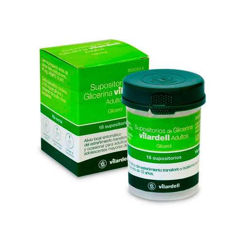 Supositorios glicerina vilardell adultos 18 supositorios