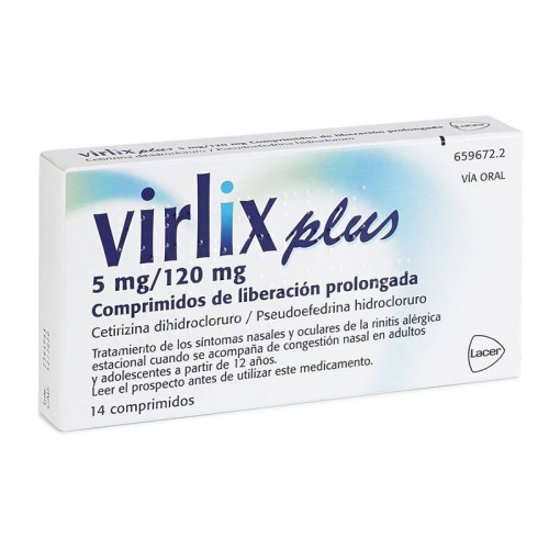 Virlix plus 5/120 mg 14 comprimidos liberacion prolongada
