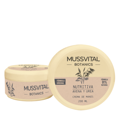 Mussvital essentials botanics crema de manos avena y urea  1 envase 200 ml