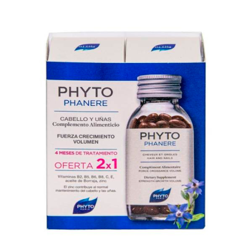 Phyto Phanere Duo Fuerza Cabello y Uñas 2 x 120 Cap.