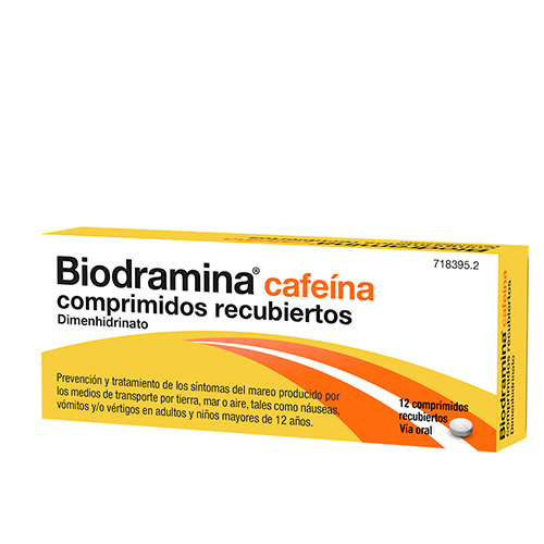 Biodramina con cafeina 12 comp