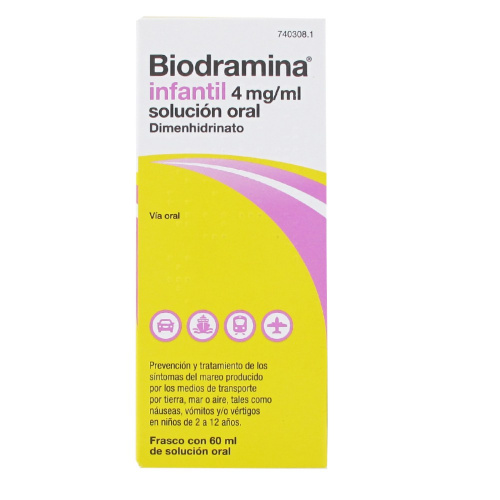 Biodramina inf 4 mg/ml sol oral 60 ml frasco