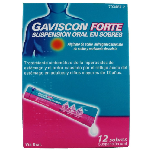 Gaviscon forte 12 sobres 10 ml