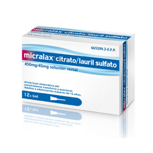 Micralax 12 microenemas 5 ml