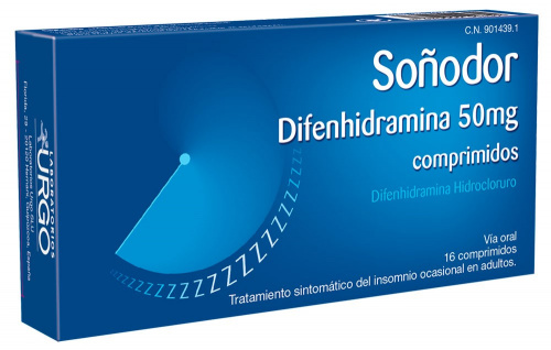 SoÑodor 50 mg 16 comp