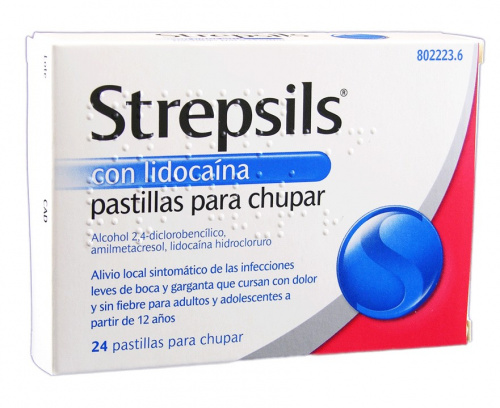 Strepsils con lidocaina 24 past