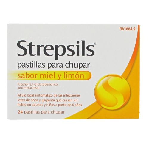 Strepsils miel y limon 24 compr