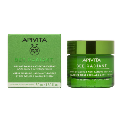 Apivita Bee Radiant Gel-Crema Signos Edad Antifatiga Peonia Propoleo 50 Ml