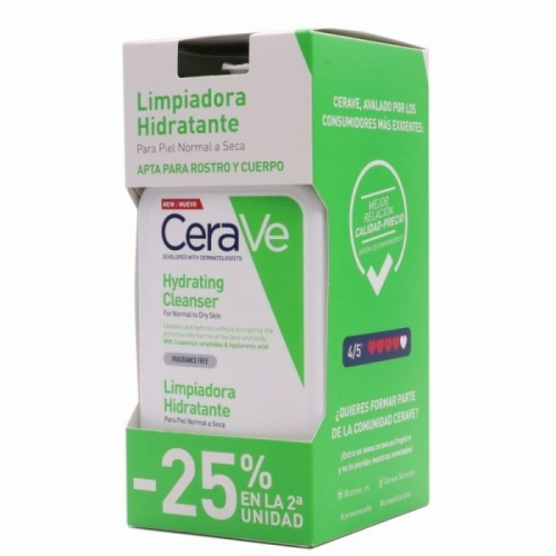Cerave Duplo Limpiadora Hidratante 2x473 ml