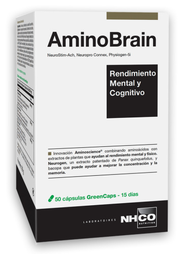 NHCO AminoBrain Rendimiento Mental y Cognitivo 50 cápsulas