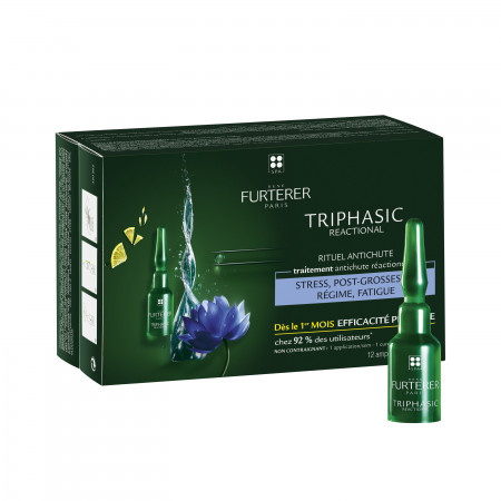 Rene Furterer Triphasic Tratamiento Anticaida Reaccional 12 Ampollas 5 ml
