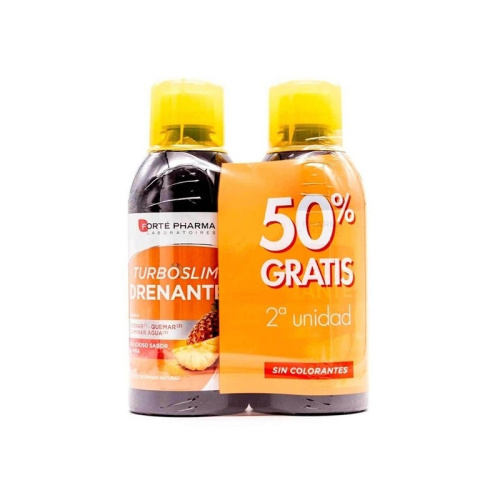 TurboSlim Drenante Piña Duplo 2ª ud 50% 2 x 500 ml