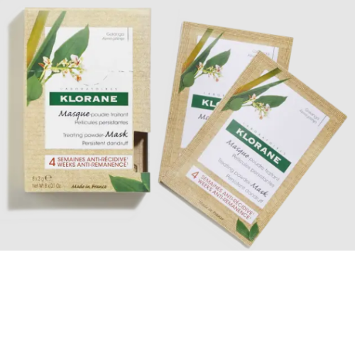 KLORANE MASCARILLA POLVO TRATANTE A LA GALANGA  8 SOBRES 3 G