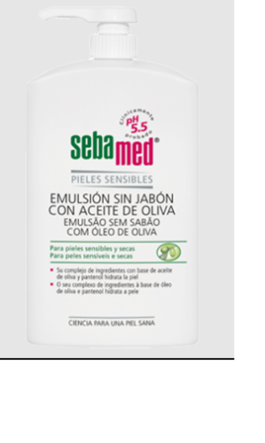 SEBAMED EMULSION SIN JABON CON ACEITE DE OLIVA  1 ENVASE 1 L