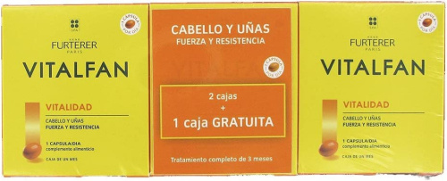 Rene furterer vitalfan vitalidad pack 3x30 caps