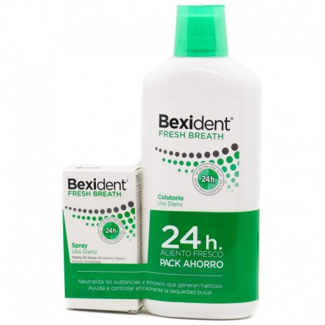 Bexident pack colutori fresh breath 500ml + spray fresh breath 15