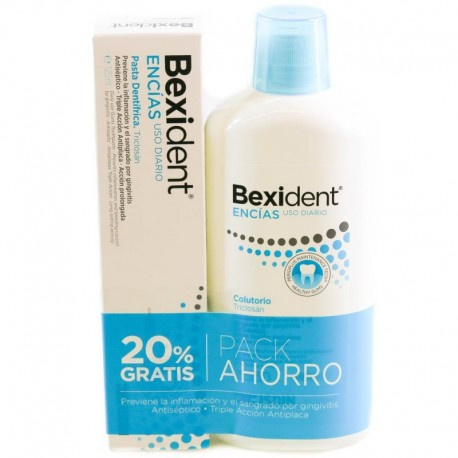 Bexident pack encias pasta  125ml + colutori 500ml