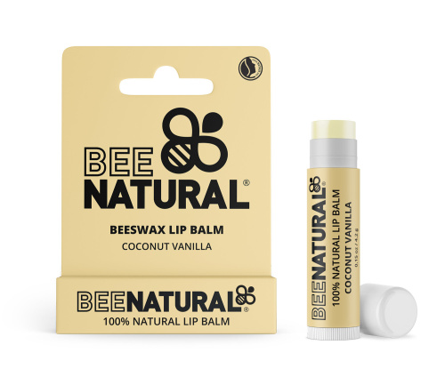 BEE NATURAL 100% LIP BALM COCONUT VANILLA