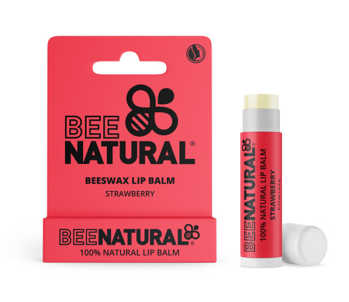 BEE NATURAL 100% LIP BALM STRAWBERRY