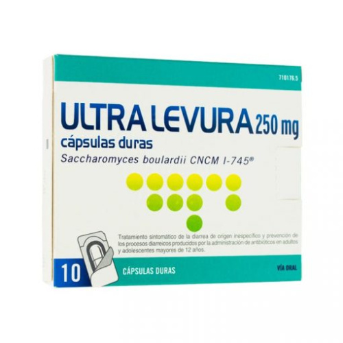 Ultralevura 250 mg 10 cápsulas