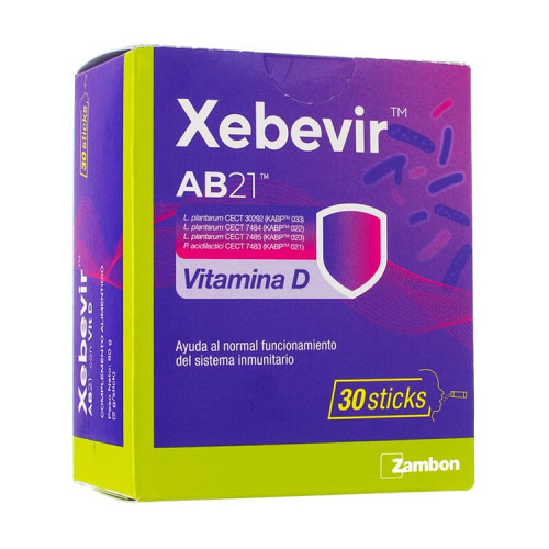 Xebevir AB21 con vitamina D 30 sticks